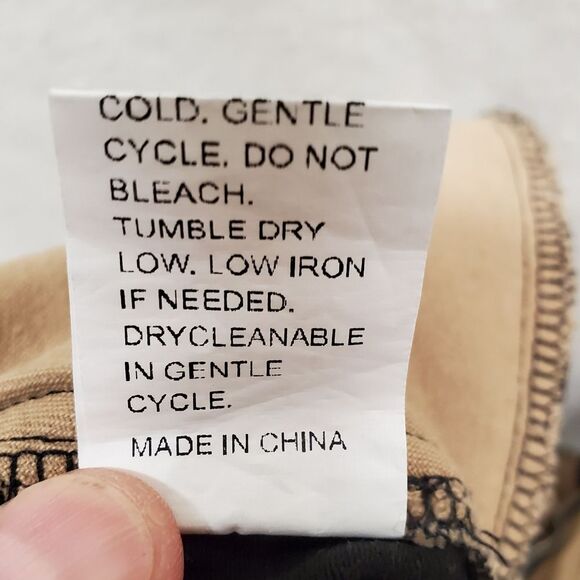 Shein Patchwork Stringy Pants Jeans in Black, White and Tan Size L - Picture 6 of 9